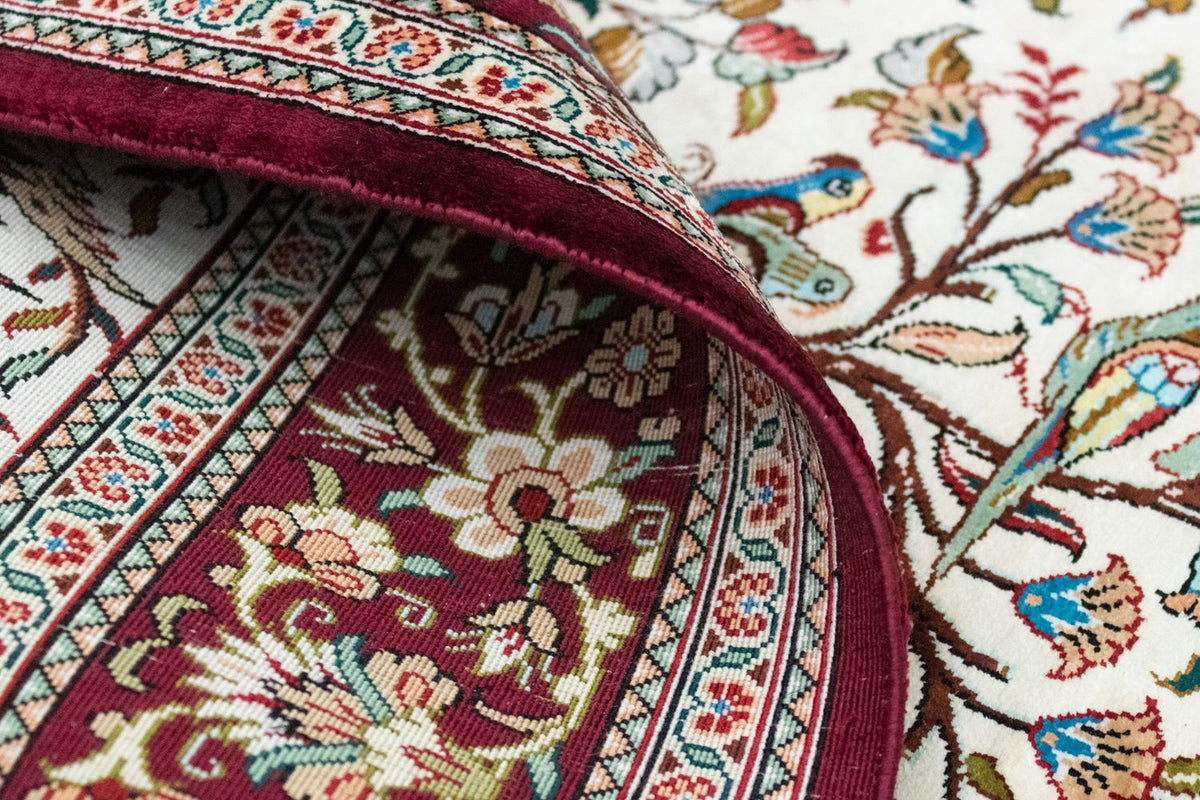 Alfombra de seda - Ghom Seda - Prima - 123 x 80 cm - beige