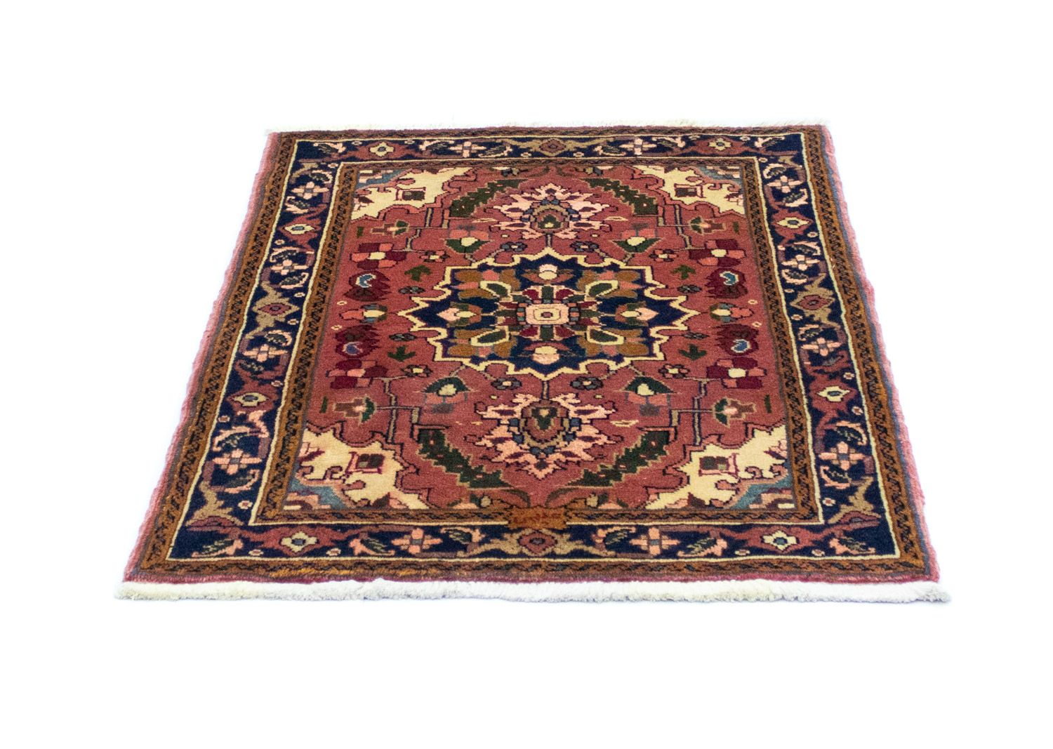 Alfombra persa - Nómada - 113 x 84 cm - rojo claro