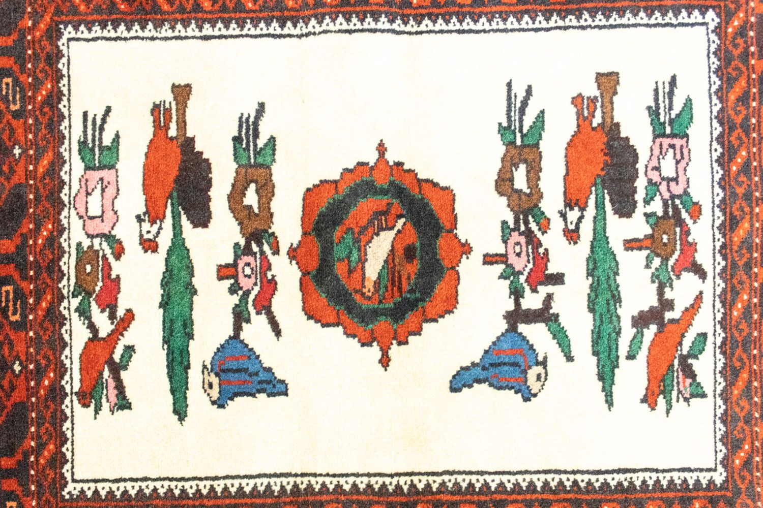 Alfombra Belutsch - 157 x 90 cm - naranja