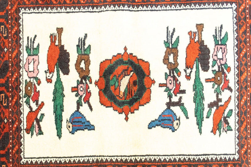 Alfombra Belutsch - 157 x 90 cm - naranja