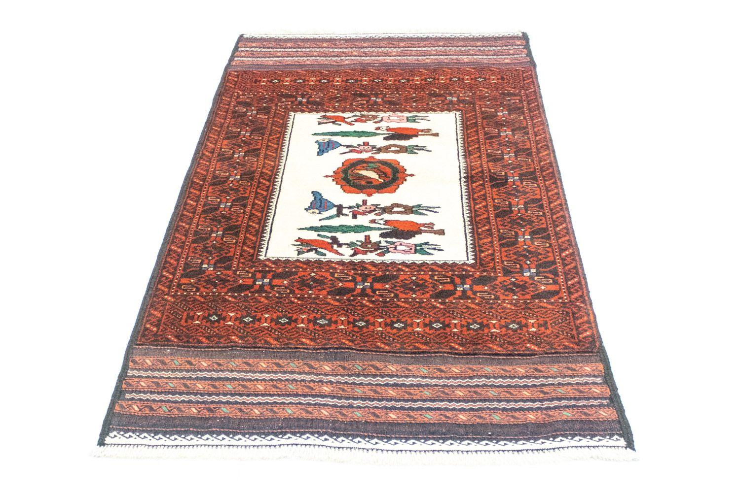 Alfombra Belutsch - 157 x 90 cm - naranja