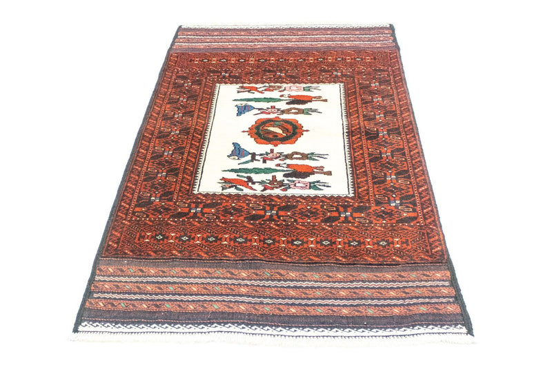 Alfombra Belutsch - 157 x 90 cm - naranja