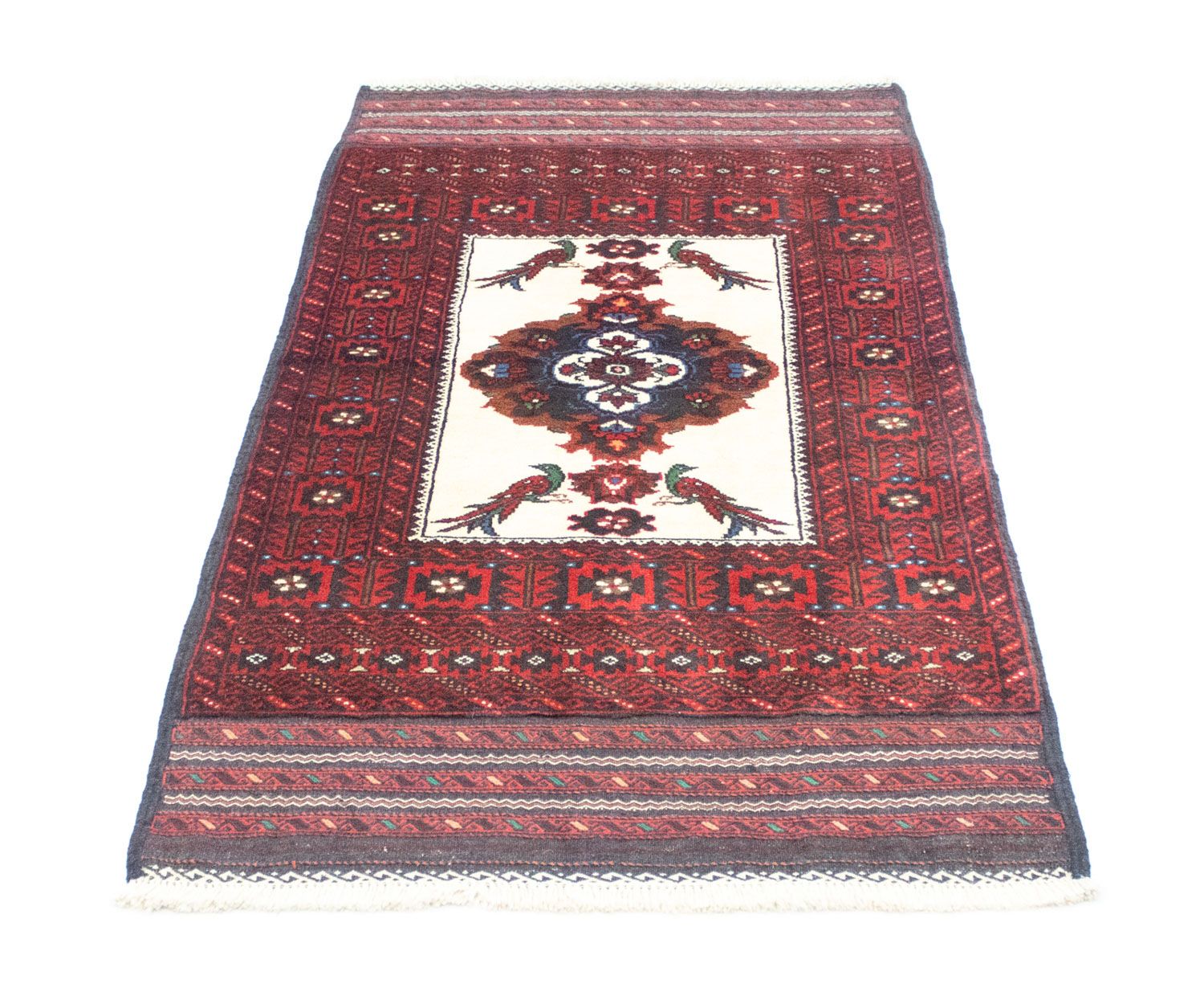 Alfombra Belutsch - 155 x 88 cm - rojo