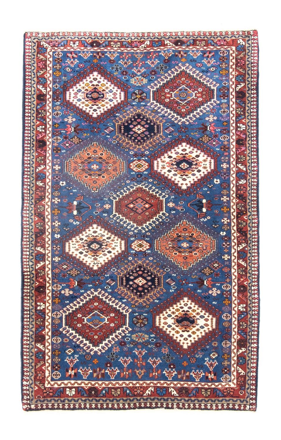 Alfombra persa - Nómada - 130 x 80 cm - azul