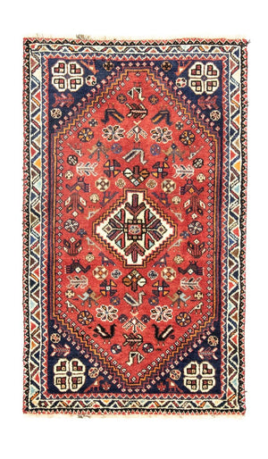 Alfombra persa - Nómada - 127 x 75 cm - rojo