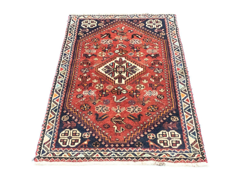 Alfombra persa - Nómada - 127 x 75 cm - rojo