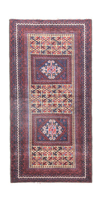 Alfombra Belutsch - 164 x 82 cm - azul