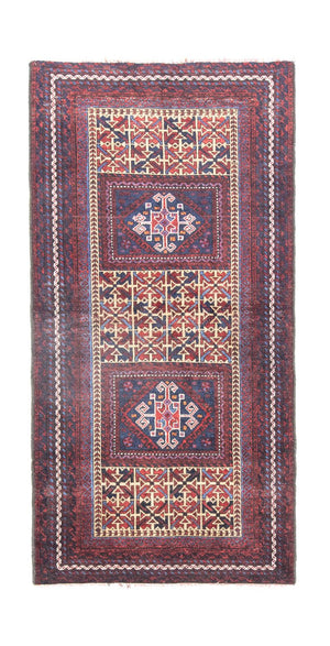 Alfombra Belutsch - 164 x 82 cm - azul