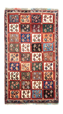 Alfombra persa - Nómada - 146 x 77 cm - multicolor