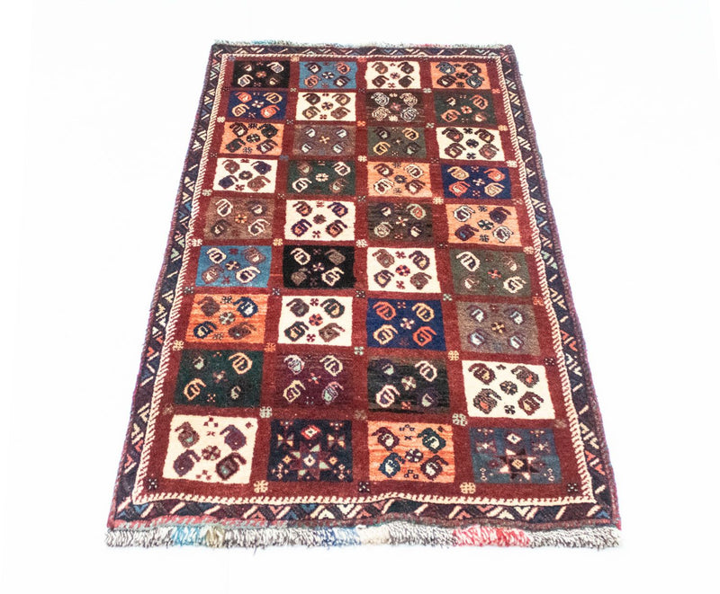 Alfombra persa - Nómada - 146 x 77 cm - multicolor