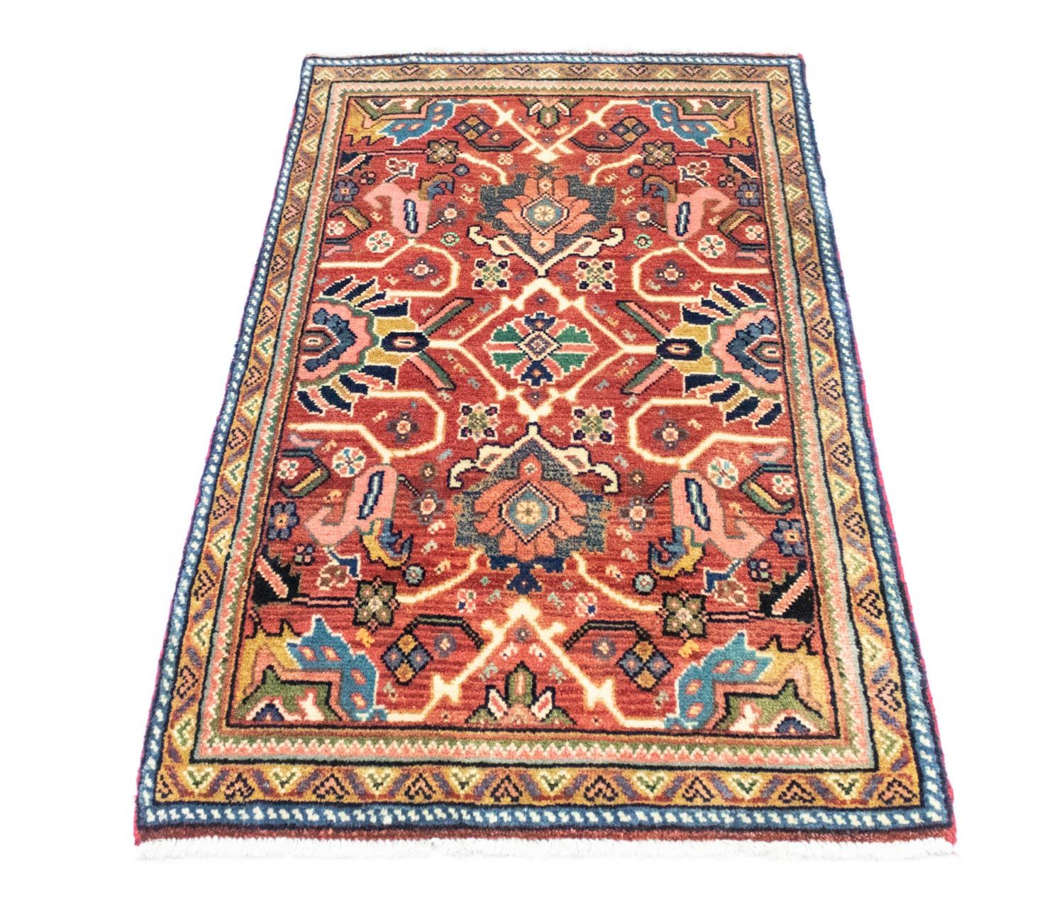 Alfombra persa - Clásica - 128 x 70 cm - rojo