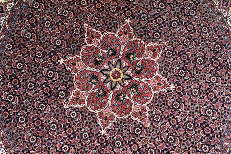 Alfombra persa - Bidjar redondo  - 155 x 155 cm - azul