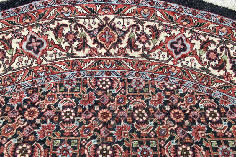 Alfombra persa - Bidjar redondo  - 155 x 155 cm - azul