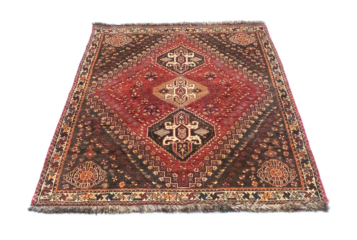 Alfombra persa - Nómada - 165 x 112 cm - rojo