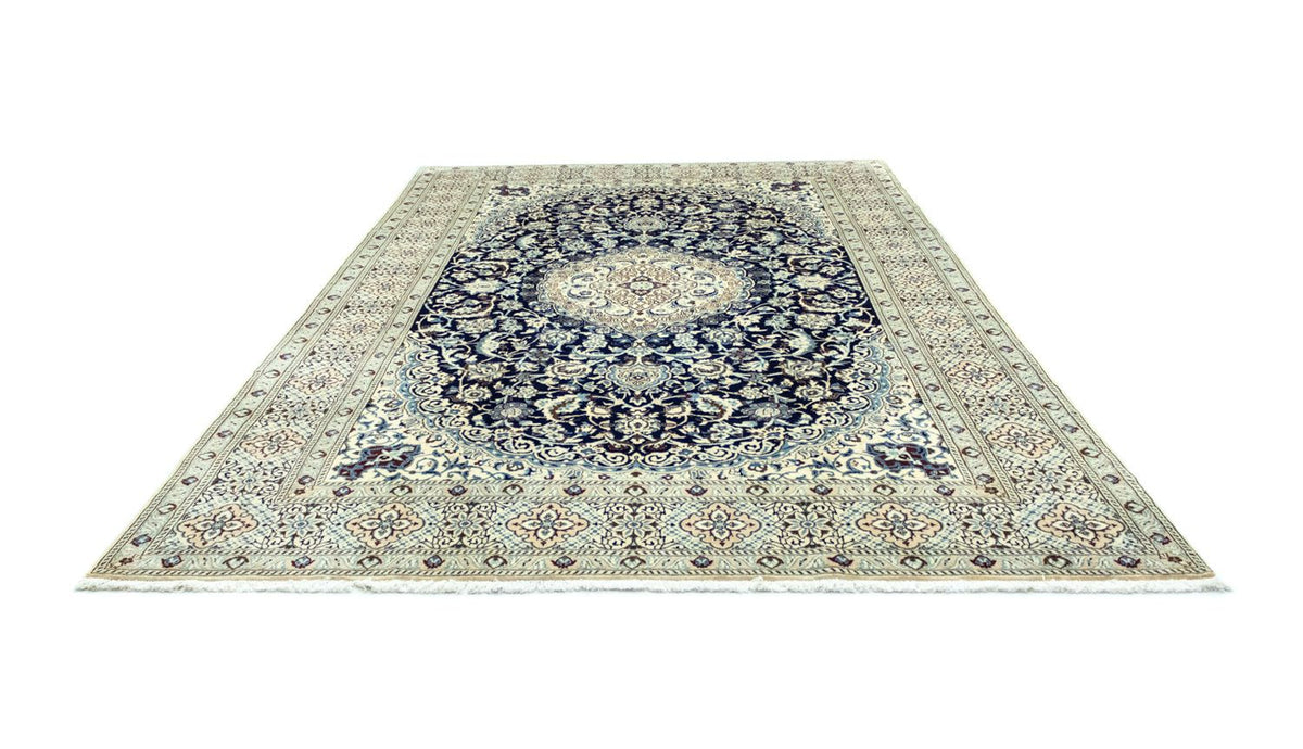 Alfombra Persa - Nain - Real - 360 x 255 cm - azul oscuro