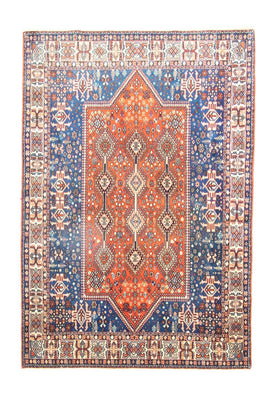 Alfombra persa - Nómada - 174 x 118 cm - azul