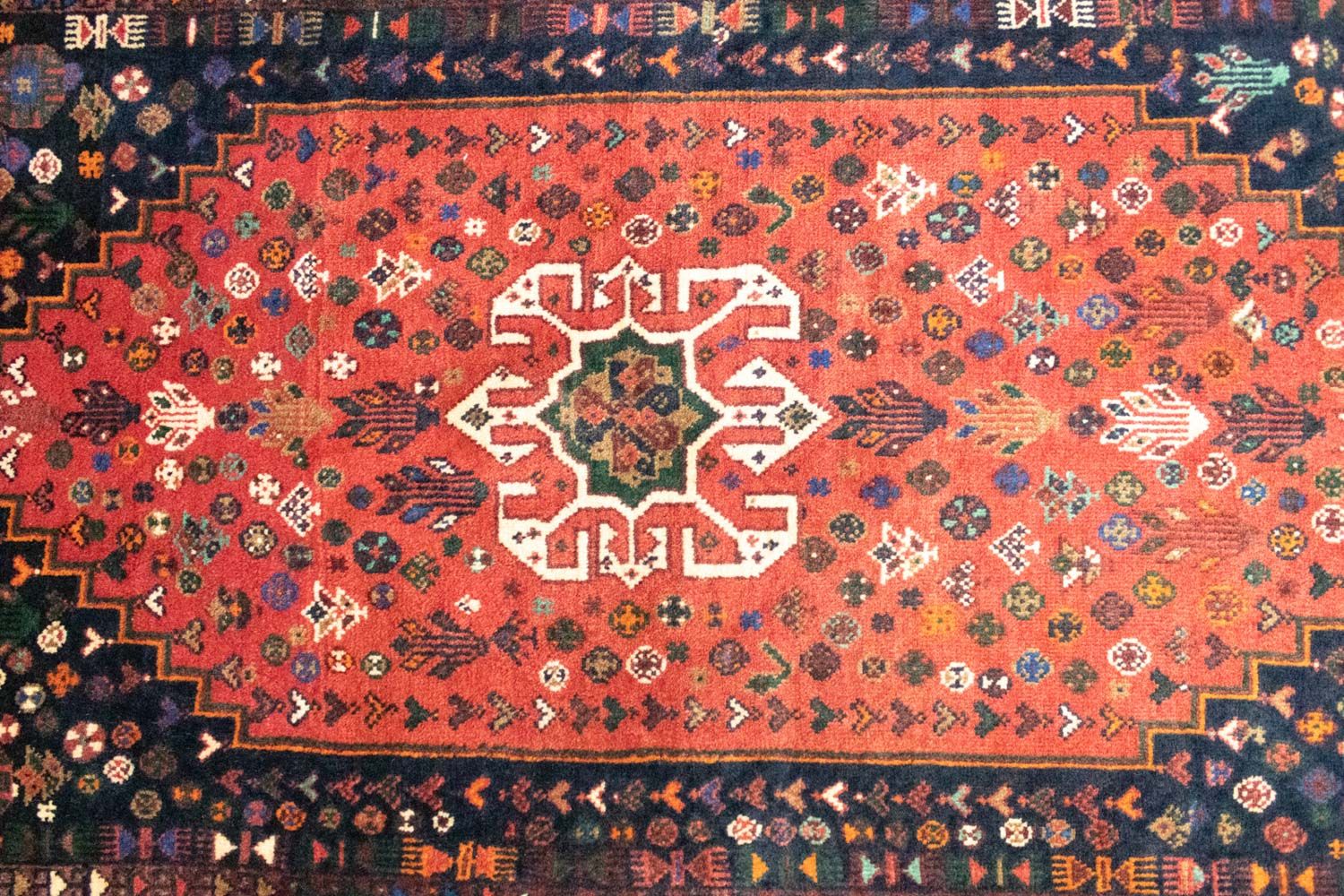 Alfombra persa - Nómada - 145 x 92 cm - rojo