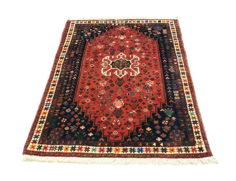 Alfombra persa - Nómada - 145 x 92 cm - rojo