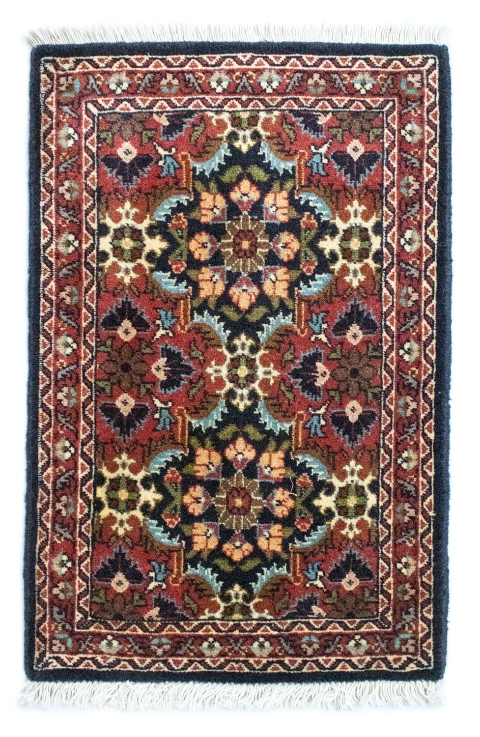 Alfombra persa - Bidjar - 62 x 43 cm - azul