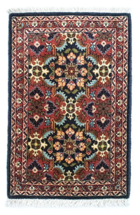 Alfombra persa - Bidjar - 62 x 43 cm - azul