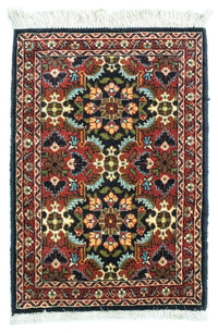Alfombra persa - Bidjar - 62 x 45 cm - azul