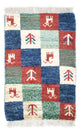 Gabbeh persa Alfombra 60x40cm - Perserteppich Wollteppich