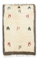 Gabbeh persa Alfombra 60x40cm - Perserteppich Wollteppich