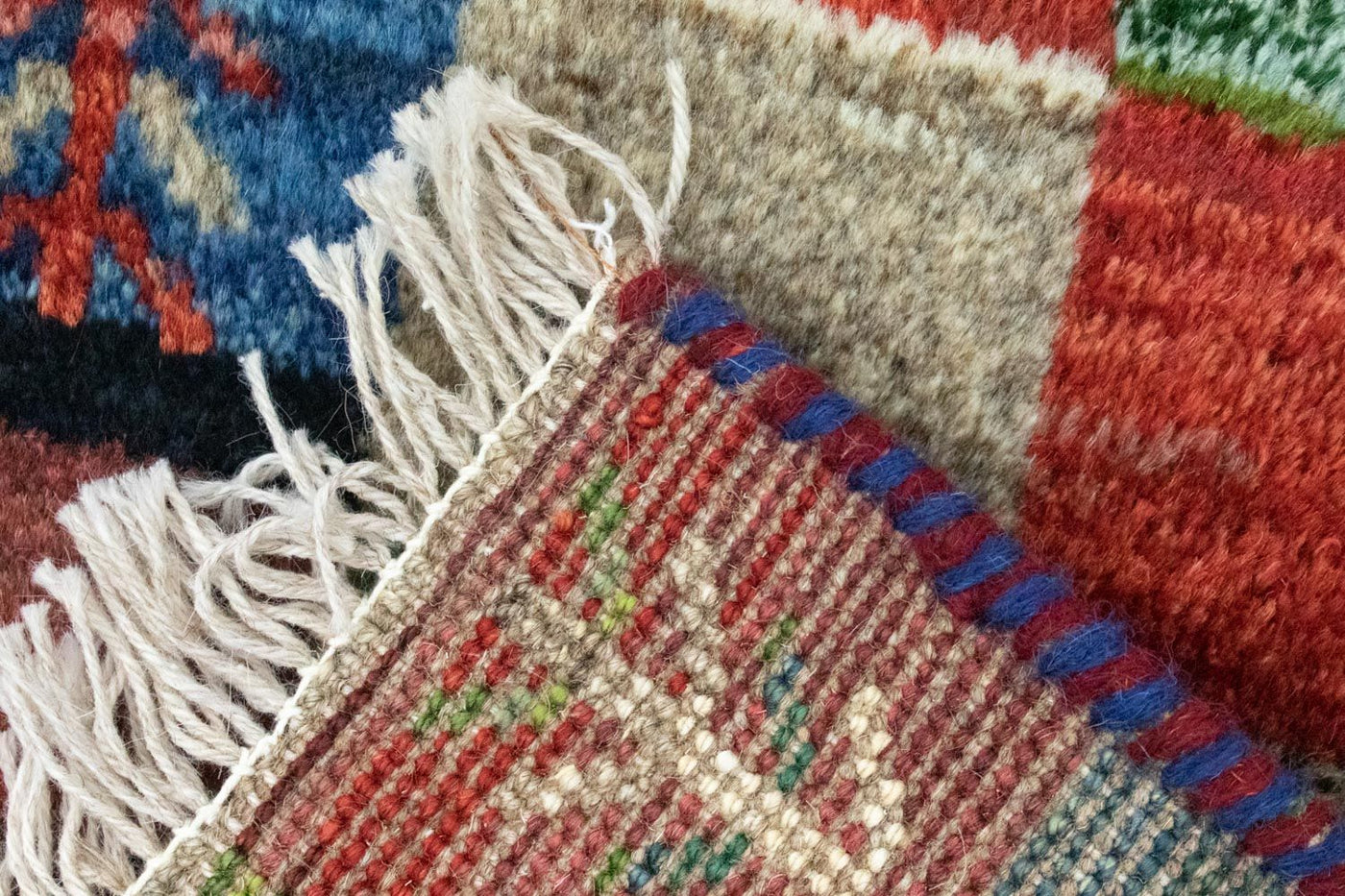 Gabbeh persa Alfombra 60x40cm - Perserteppich Wollteppich