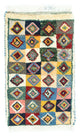 Gabbeh persa Alfombra 60x40cm - Perserteppich Wollteppich