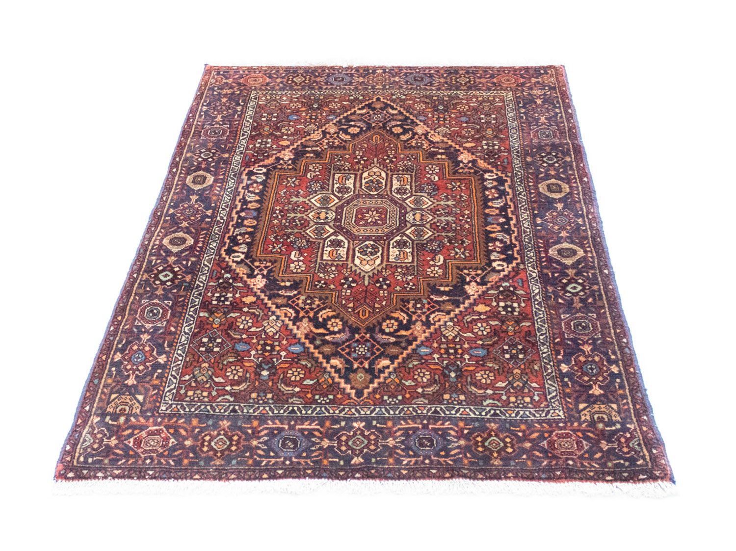 Alfombra persa - Nómada - 145 x 100 cm - azul