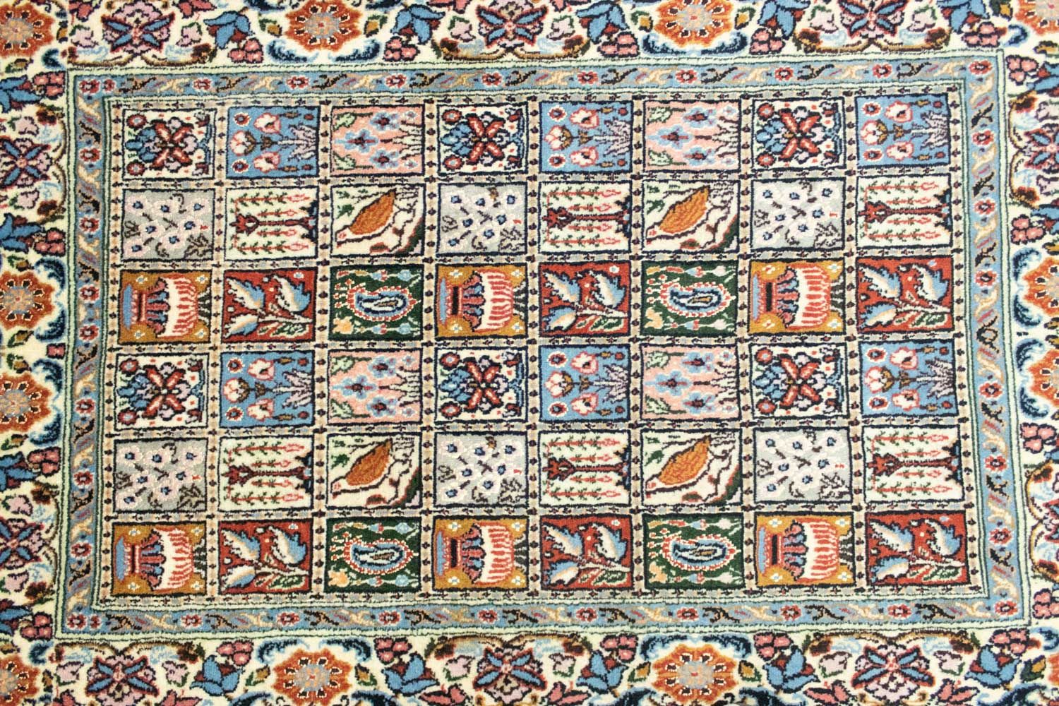 Alfombra persa - Clásica - 121 x 80 cm - azul