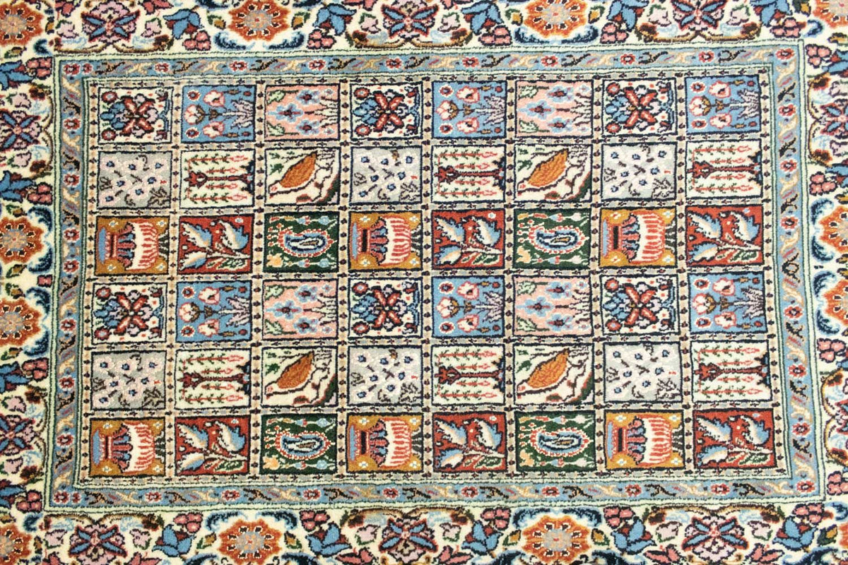 Alfombra persa - Clásica - 121 x 80 cm - azul