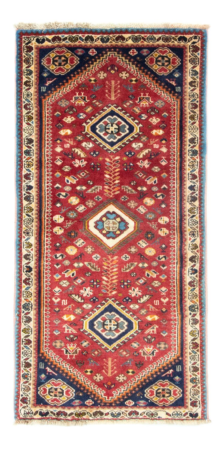 Alfombra persa - Nómada - 148 x 73 cm - rojo