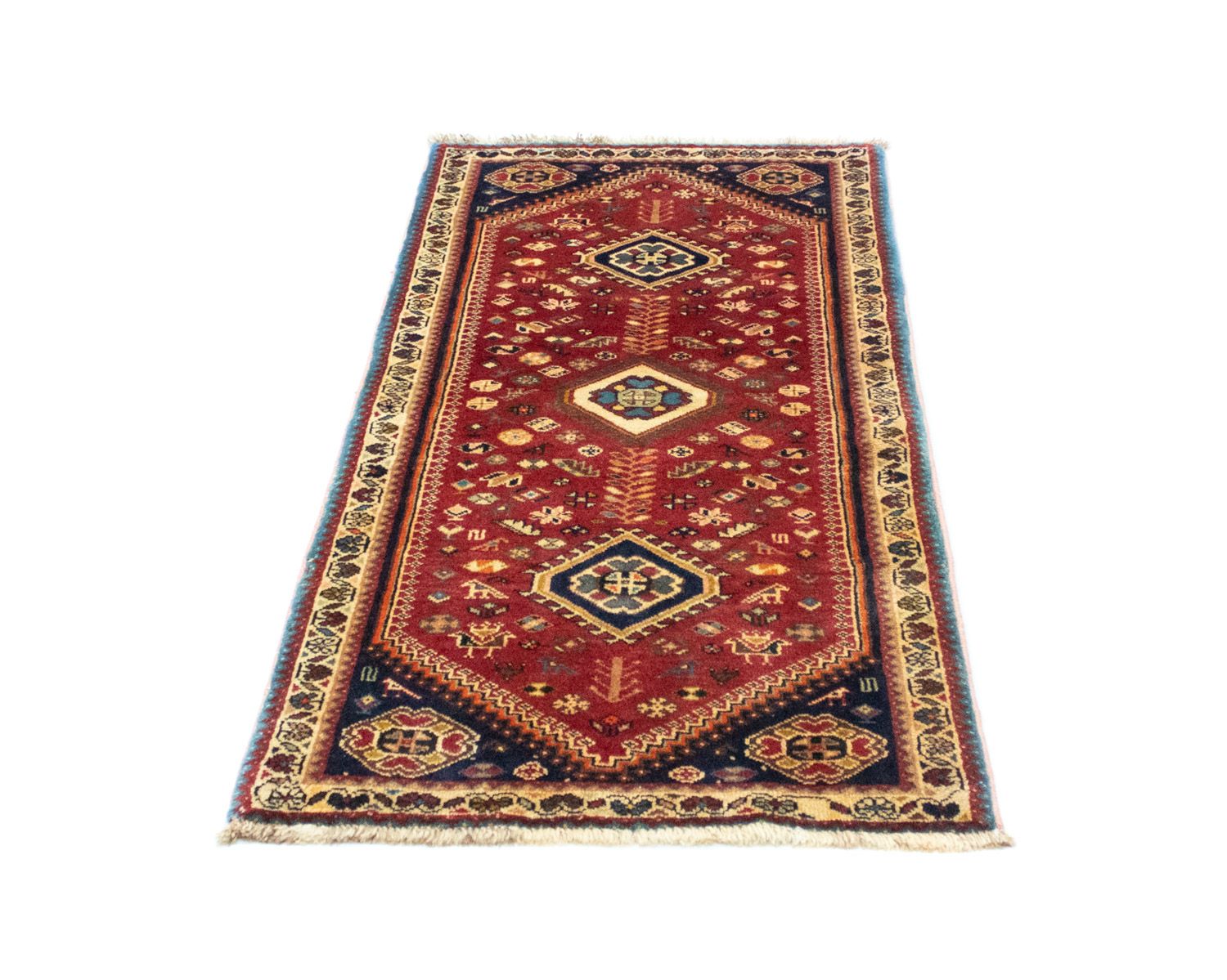 Alfombra persa - Nómada - 148 x 73 cm - rojo