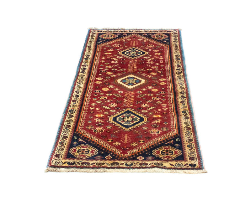 Alfombra persa - Nómada - 148 x 73 cm - rojo
