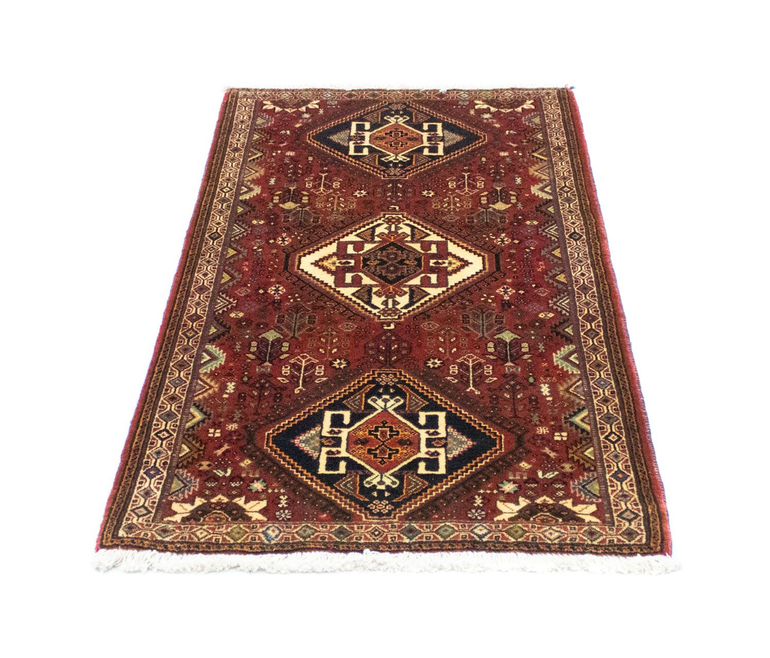 Alfombra persa - Nómada - 147 x 75 cm - rojo