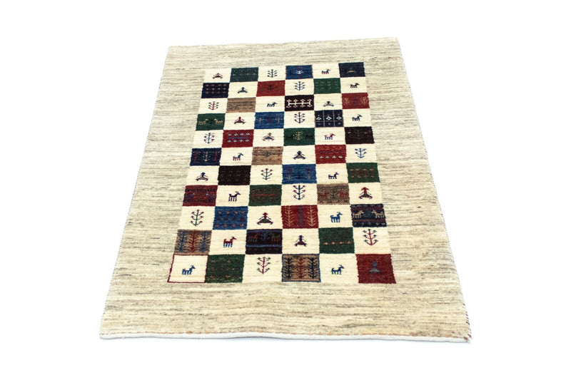 Alfombra Gabbeh - Loribaft Persa - 124 x 83 cm - colorido