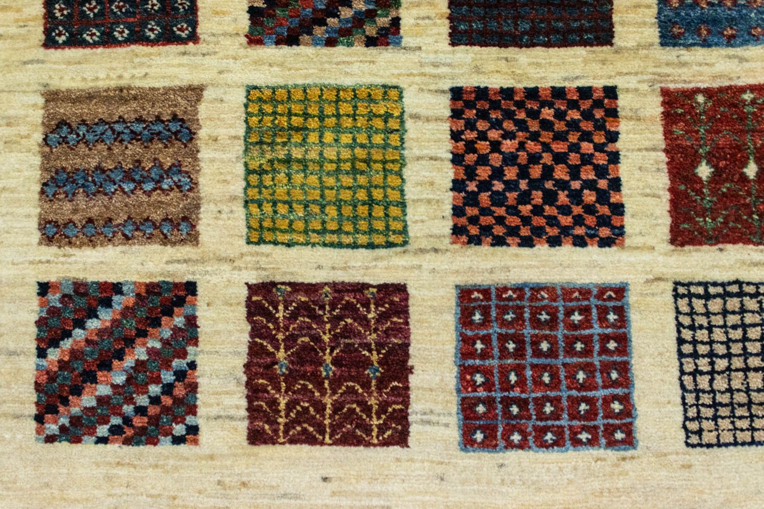 Alfombra Gabbeh - Loribaft Persa - 132 x 86 cm - multicolor