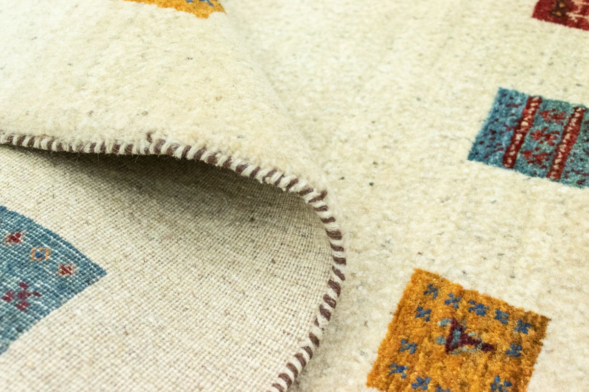 Alfombra Gabbeh - Loribaft Persa - 128 x 80 cm - beige