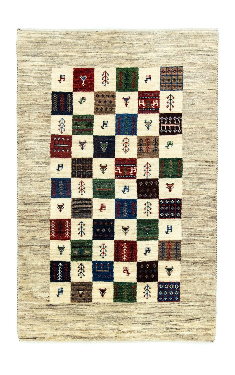 Alfombra Gabbeh - Loribaft Persa - 125 x 82 cm - colorido
