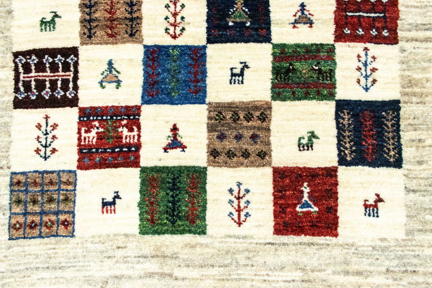 Alfombra Gabbeh - Loribaft Persa - 125 x 82 cm - colorido