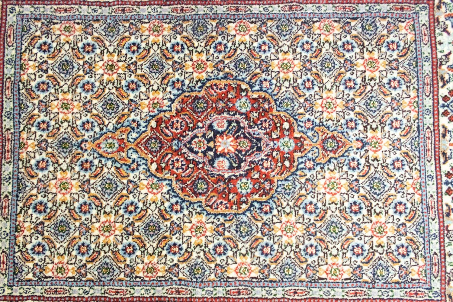 Alfombra persa - Clásica - 105 x 80 cm - azul
