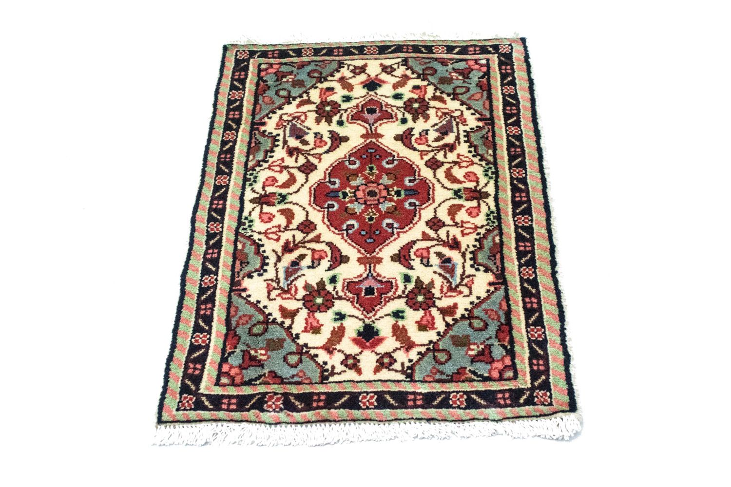 Alfombra persa - Nómada - 90 x 60 cm - multicolor