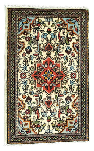 Alfombra persa - Nómada - 90 x 60 cm - beige