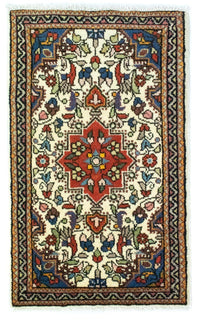 Alfombra persa - Nómada - 90 x 60 cm - beige