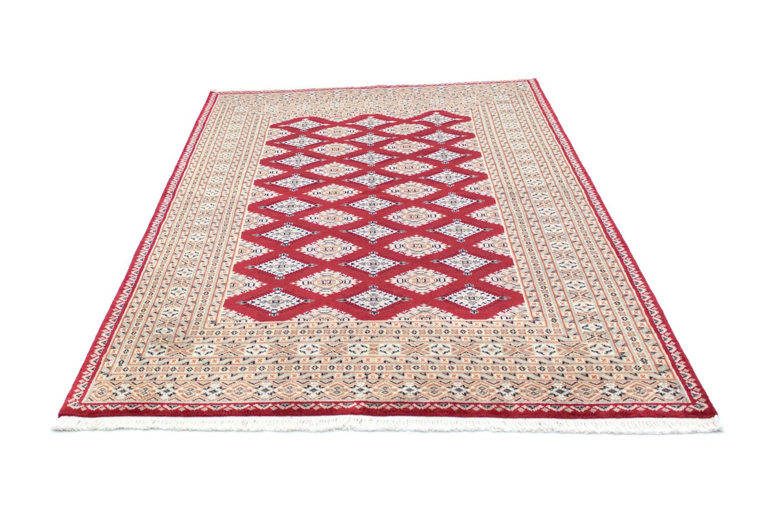 Alfombra Pakistani - 207 x 143 cm - rojo