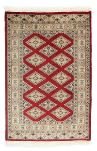 Alfombra Pakistani - 93 x 62 cm - rojo