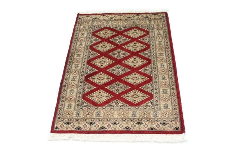 Alfombra Pakistani - 93 x 62 cm - rojo