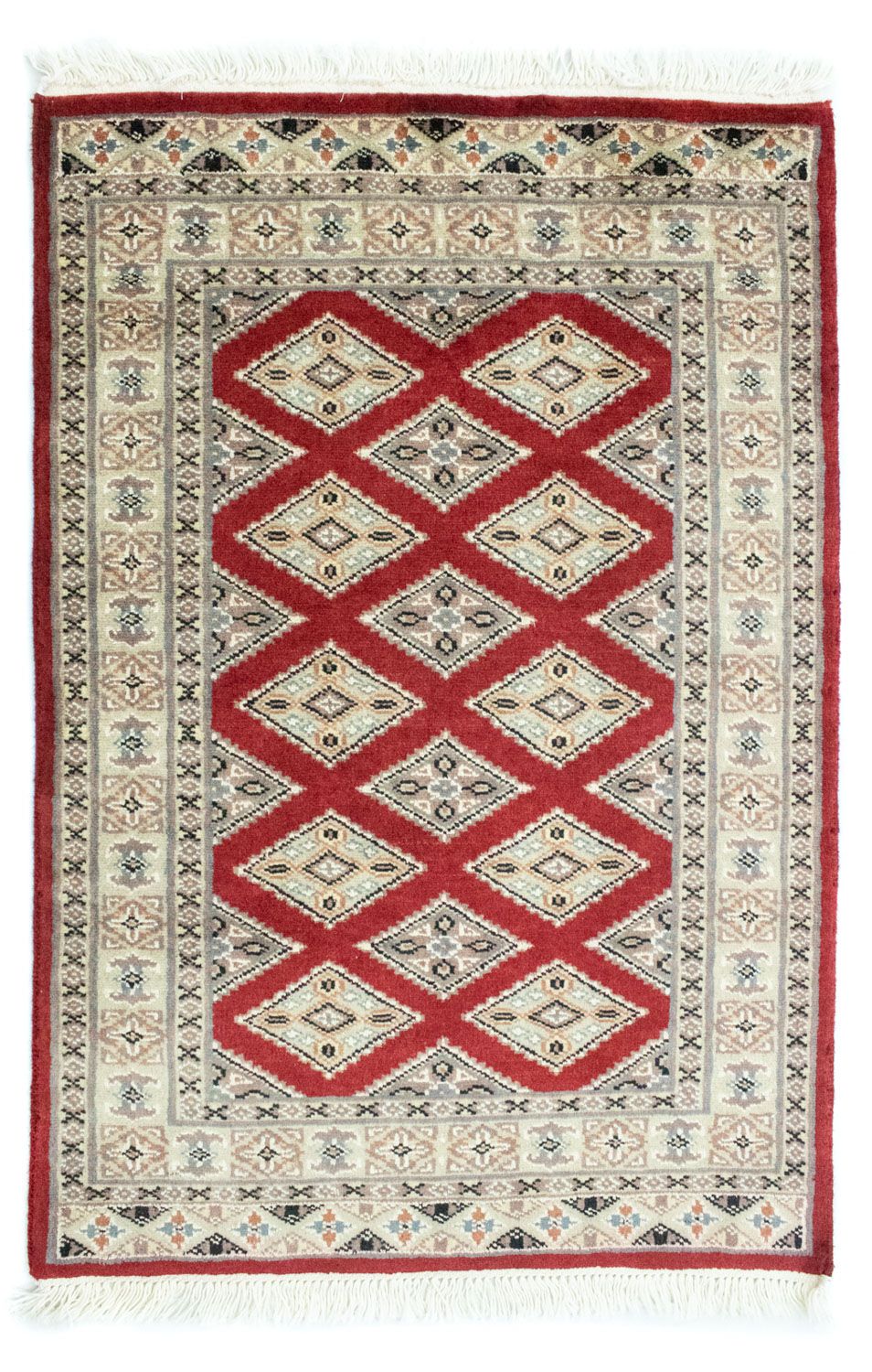 Alfombra Pakistani - 93 x 63 cm - rojo