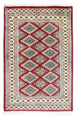 Alfombra Pakistani - 91 x 62 cm - rojo